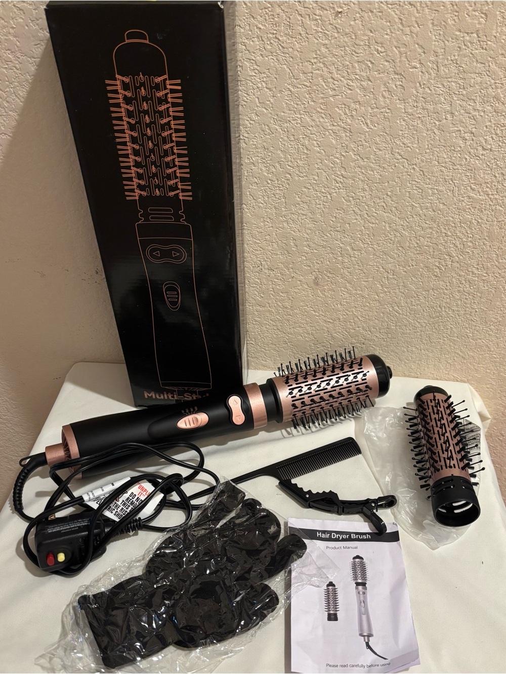 $70. OKWRAP Rotating Hair Dryer Brush 3-in-1 360° Rotating Hot Air Brush New! - Picture 16 of 16